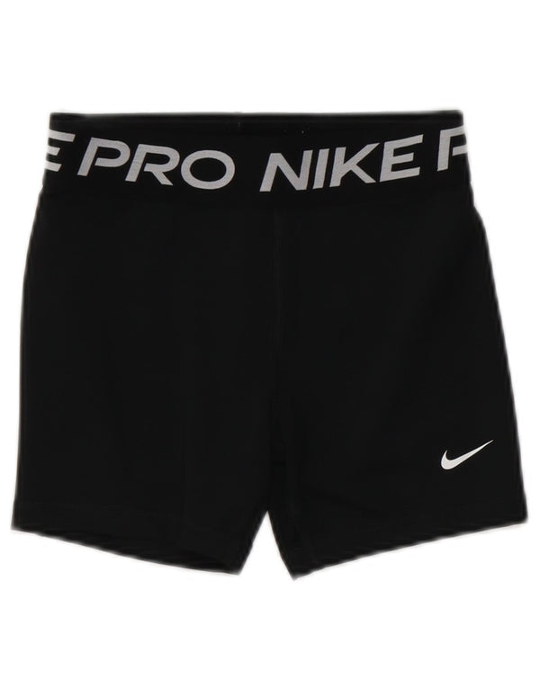Pantaloncini sportivi Nike Dri Fit Graphic per ragazze 12-13 anni, grandi, in poliestere nero