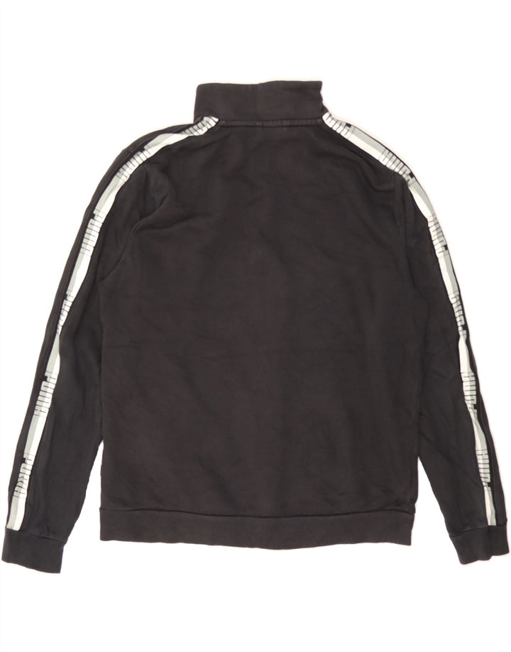 PUMA Mens Graphic Tracksuit Top Jacket Medium Black Colourblock Cotton Vintage Puma and Second-Hand Puma from Messina Hembry 