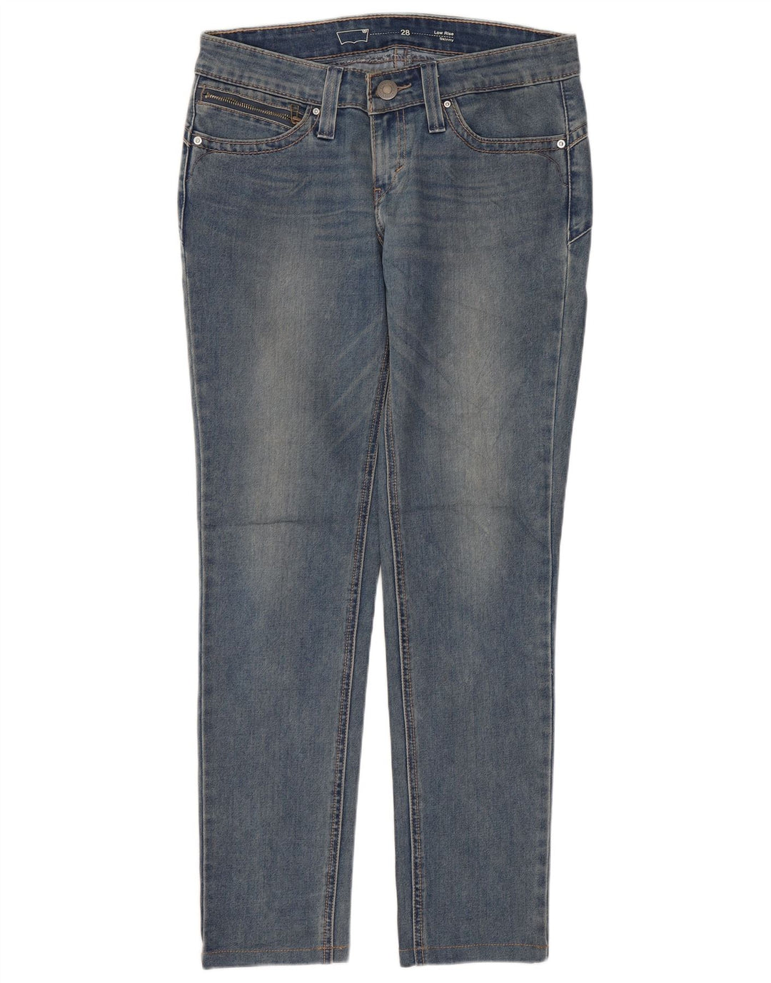 Jeans skinny a vita bassa da donna LEVI'S W28 L28 Blu