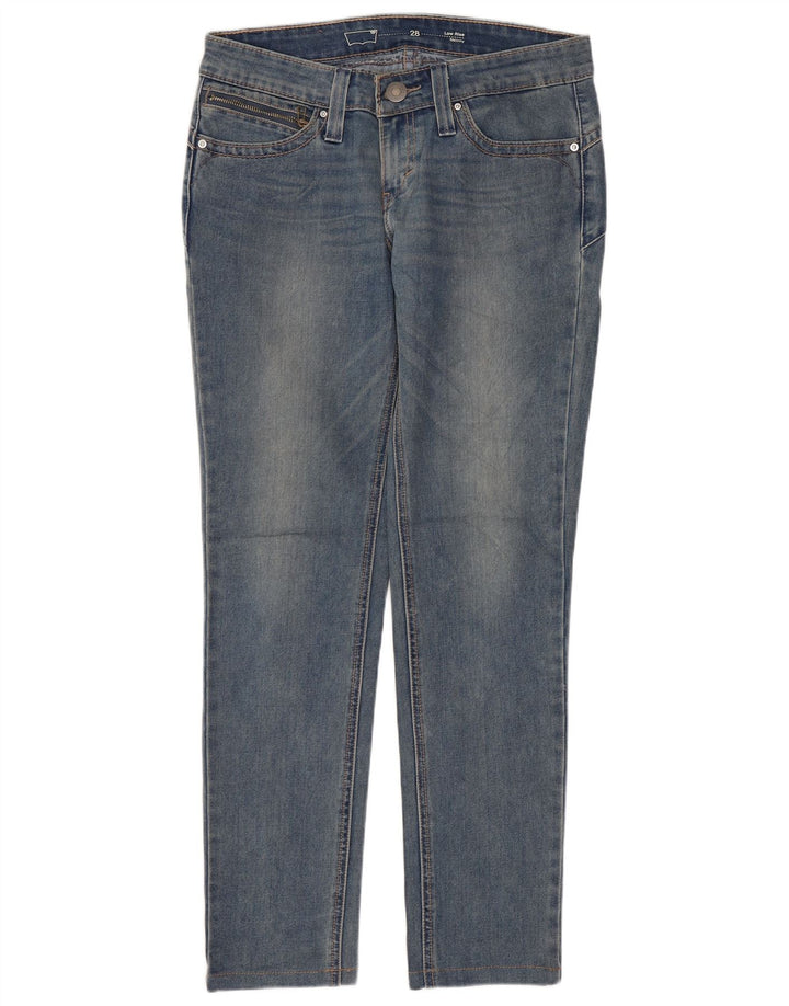 Jeans skinny a vita bassa da donna LEVI'S W28 L28 Blu