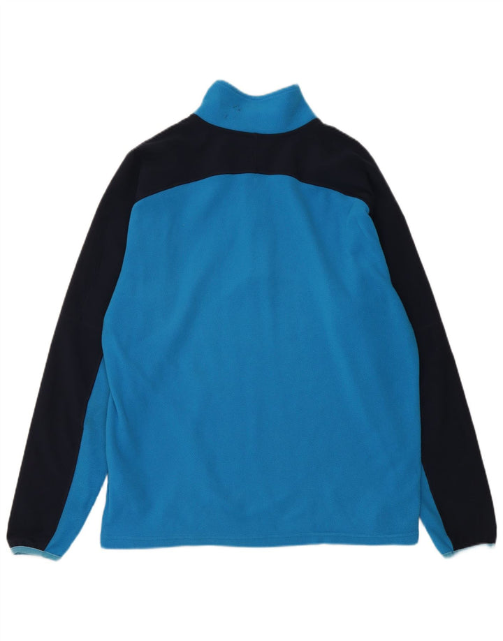 THE NORTH FACE Maglione in pile da uomo con zip e collo color block blu medio