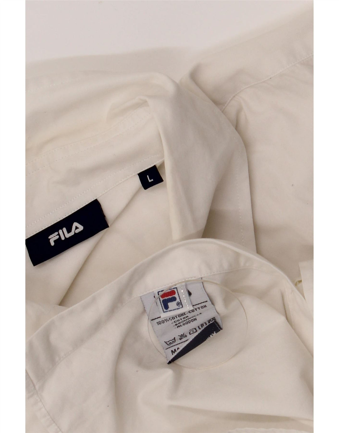 Camicia Fila Uomo Large Cotone Bianco