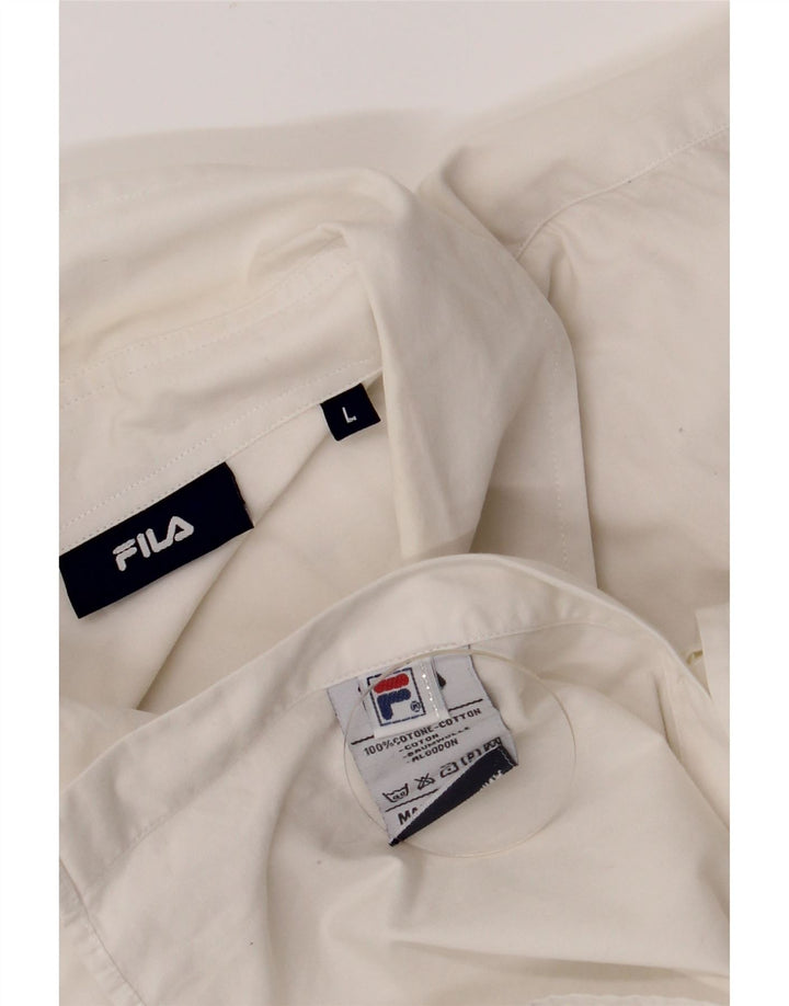 Camicia Fila Uomo Large Cotone Bianco
