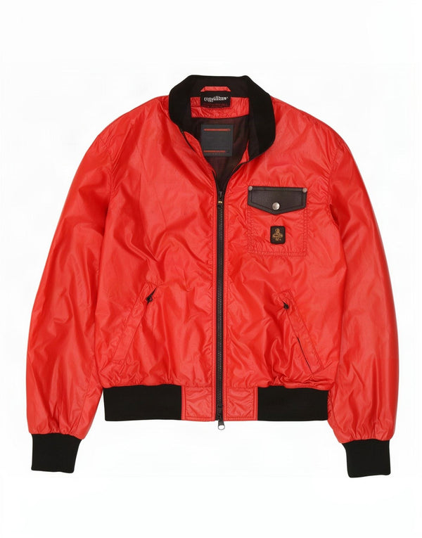 Refrigiwear Bomber da uomo Sixty spa UK 40 Large Rosso Colourblock