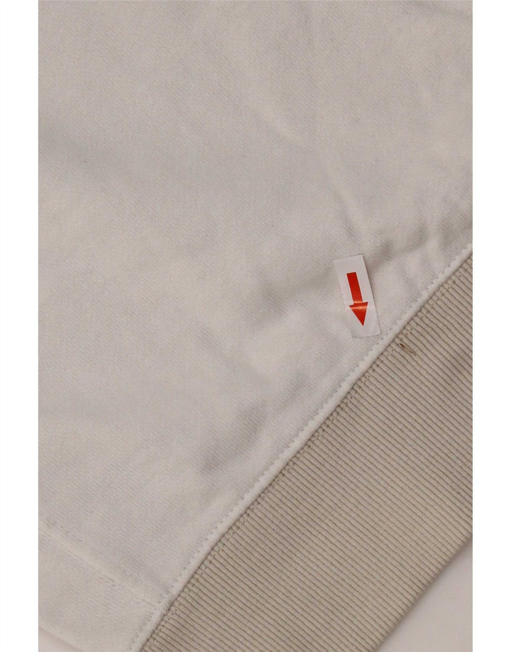 Felpa grafica da uomo Nike Felpa in cotone color block bianco medio