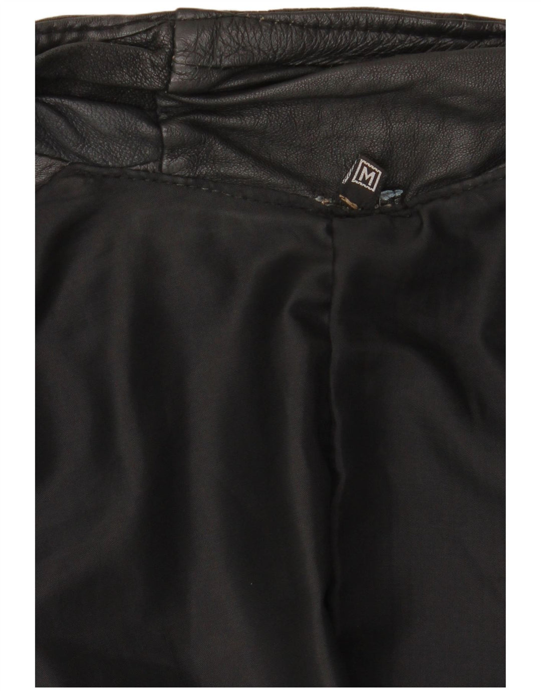 Gilet in pelle da uomo VINTAGE UK 38 Patchwork medio nero