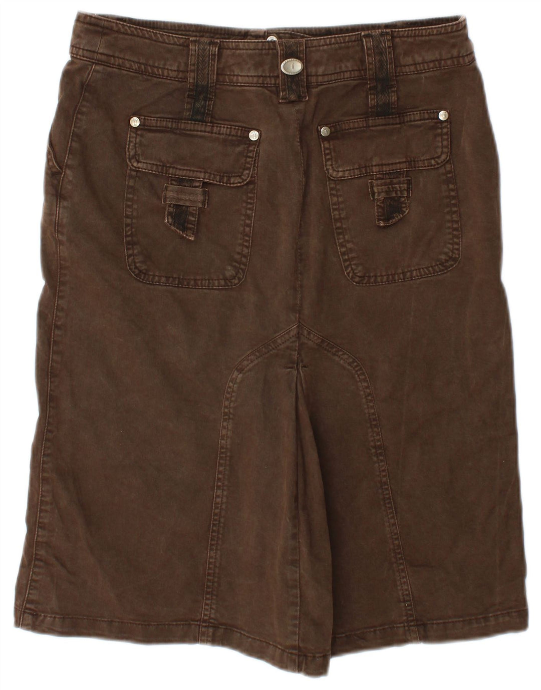 Gonna Trussardi Donna Denim IT 42 Media W30 Marrone Cotone