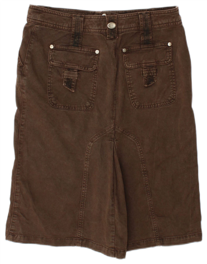 Gonna Trussardi Donna Denim IT 42 Media W30 Marrone Cotone