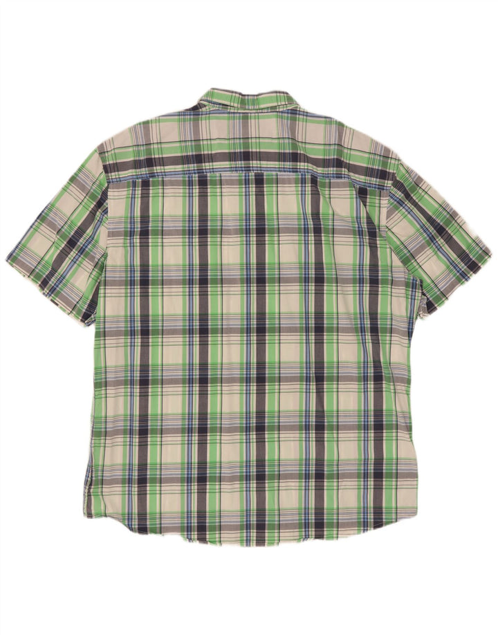 Camicia a maniche corte da uomo Ecko Unlimited 2XL cotone a quadri verde