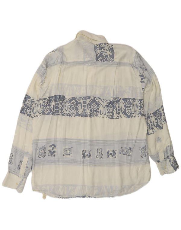 Camicia Fitzroy Uomo XL Blu Paisley Viscosa