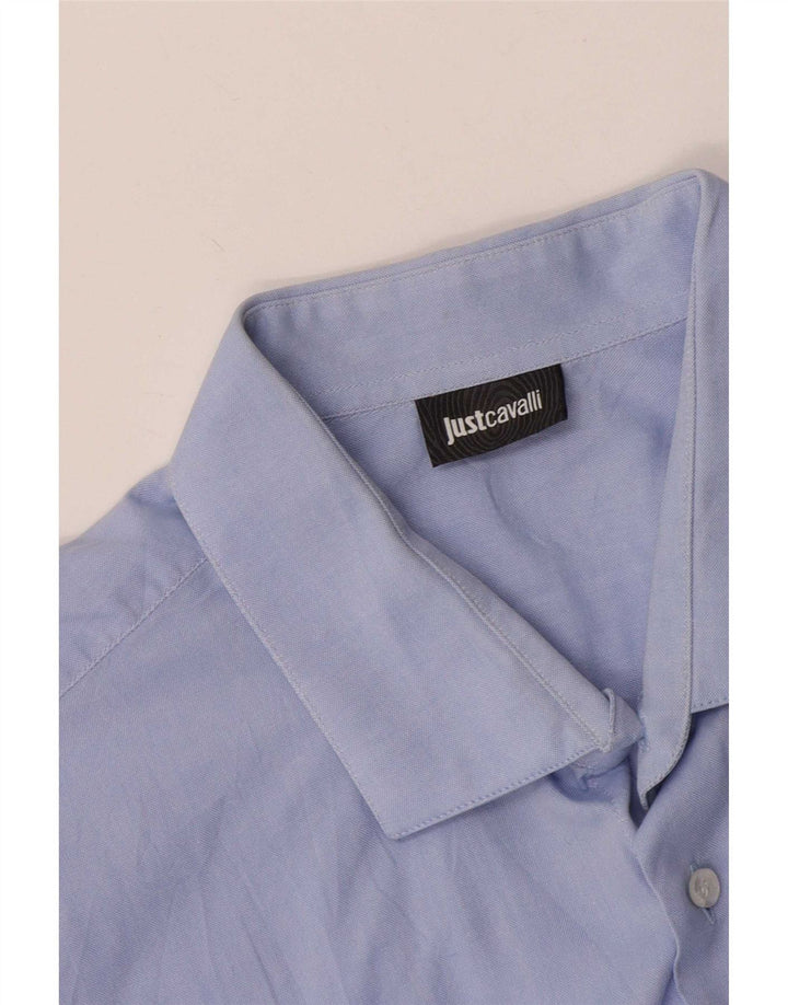 Camicia da uomo Just Cavalli Taglia 45 17 3/4 XL Blu
