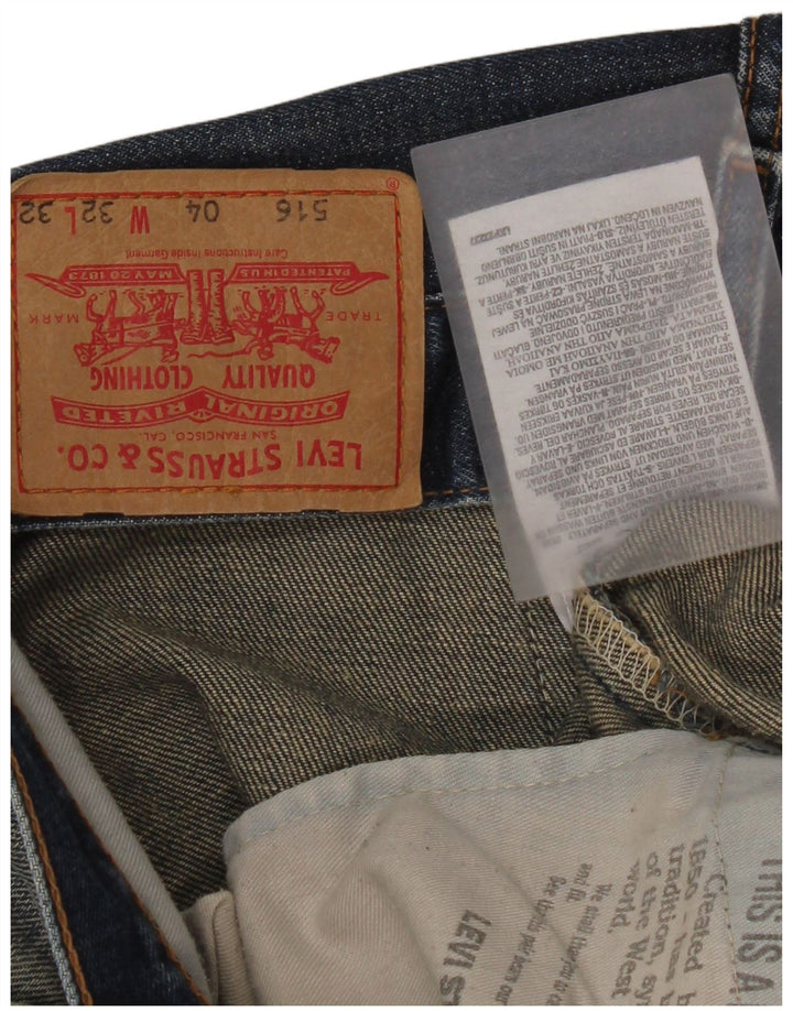 Jeans svasati 516 da donna Levi's W32 L32 cotone blu