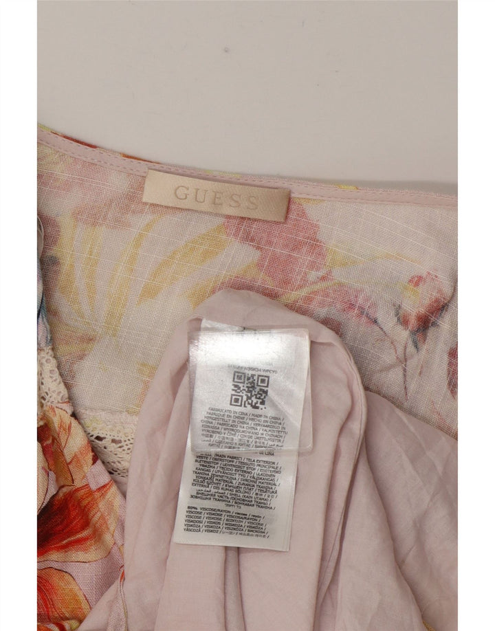 Abito a strati da donna Guess UK 12 Viscosa floreale multicolore media