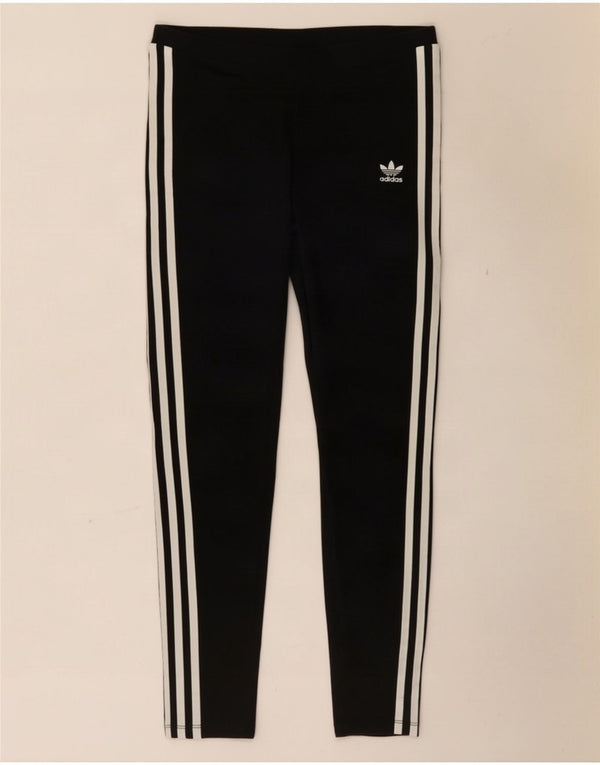 Leggings Adidas da donna UK 12 medio nero cotone