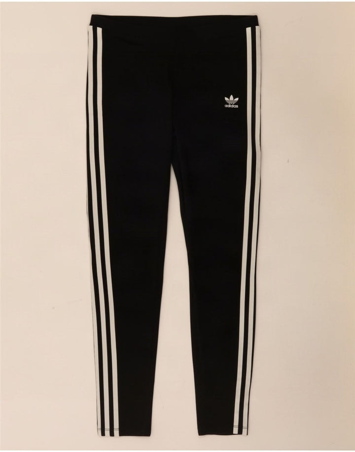 Leggings Adidas da donna UK 12 medio nero cotone