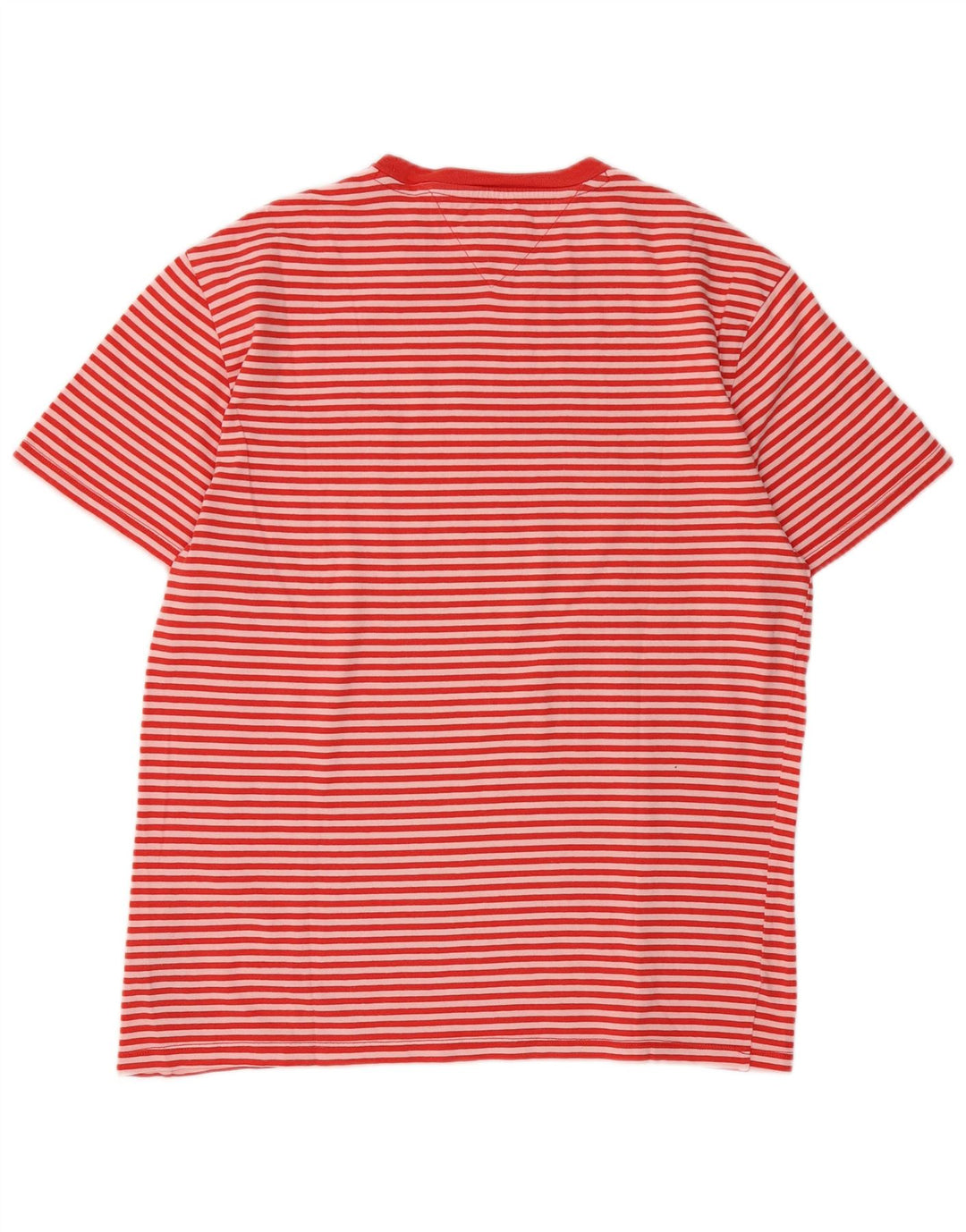 T-shirt da uomo Tommy Hilfiger Top grande in cotone a righe rosse