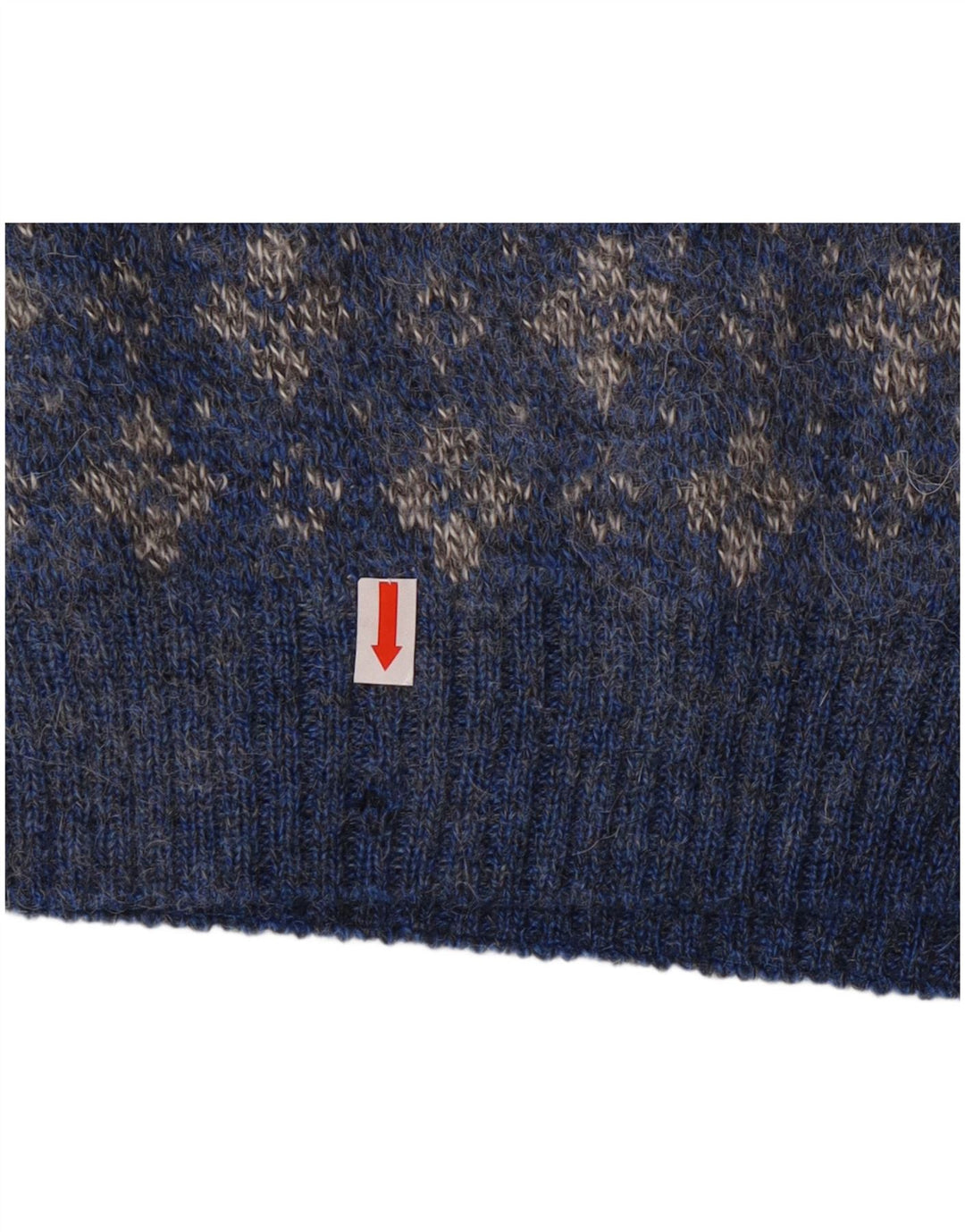 Maglione da uomo con collo alto Umberto Severi IT 52 Grande floreale blu