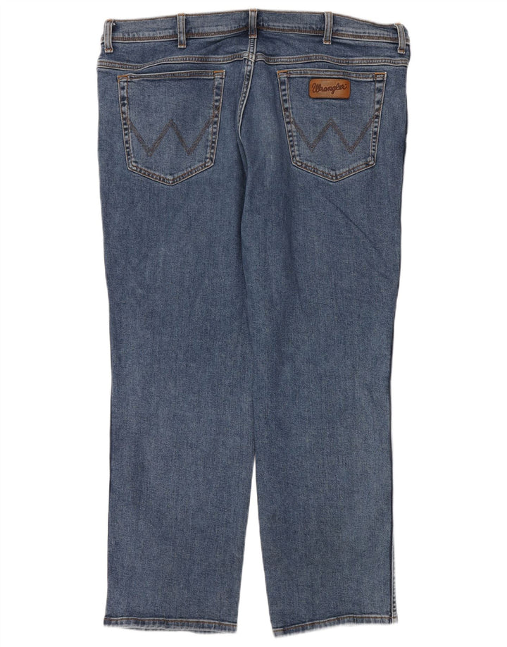 Jeans dritti da uomo Wrangler Texas W44 L30 cotone blu