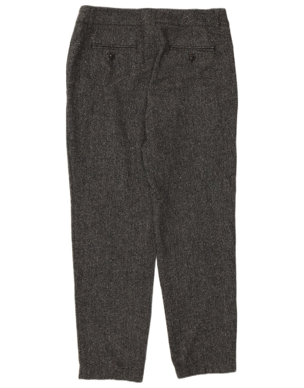 Pantaloni casual da fine settimana da donna Max Mara UK 10 Small W30 L28 Grigio chiazzato