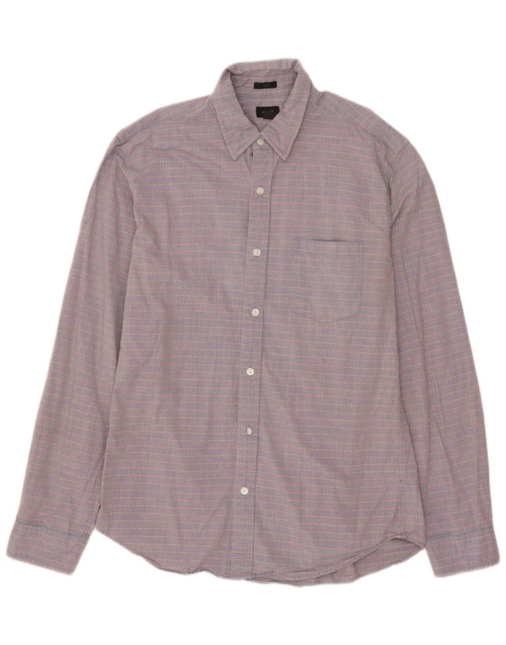 Camicia slim fit da uomo J. CREW in cotone a righe grigio medio