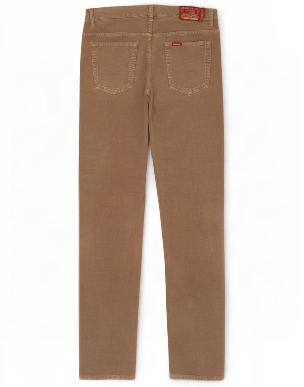Pantaloni Carrera Uomo 700 Regular in Velluto a Coste W34 L34 Cotone Beige