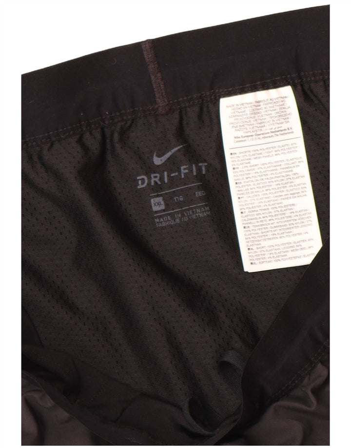 Pantaloncini sportivi Nike da donna Dri Fit UK 20 2XL poliestere grigio
