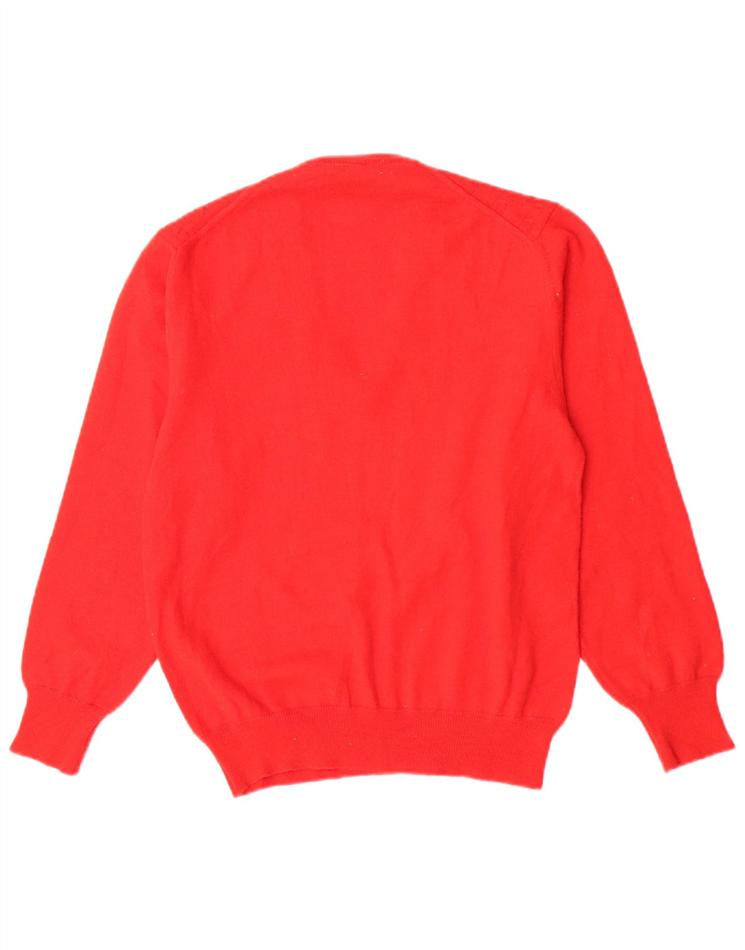 Maglione da donna con scollo a V Mapier UK 14 Lana rossa media