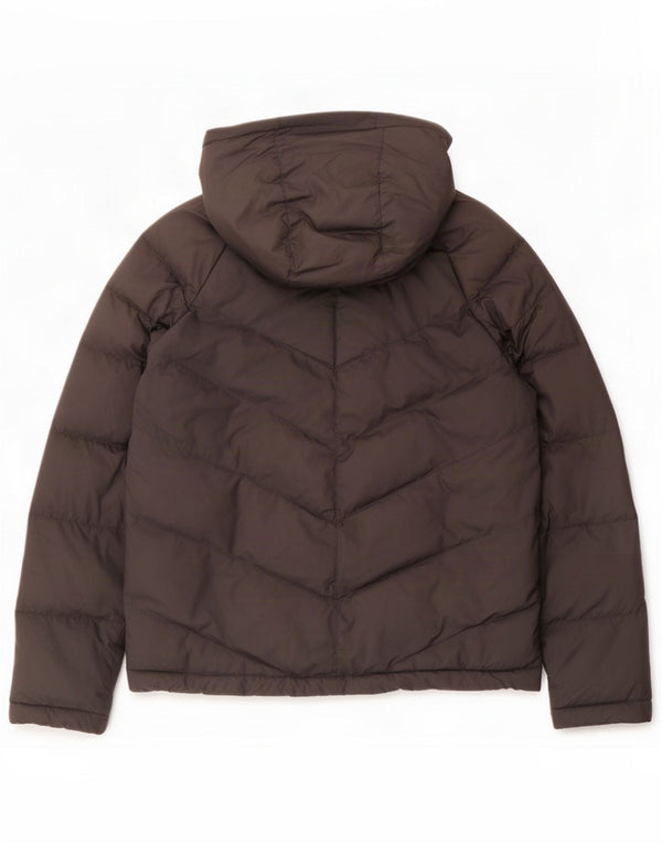 Nike Boys Hooded Padded Jacket 13-14 Years XL Black Polyester