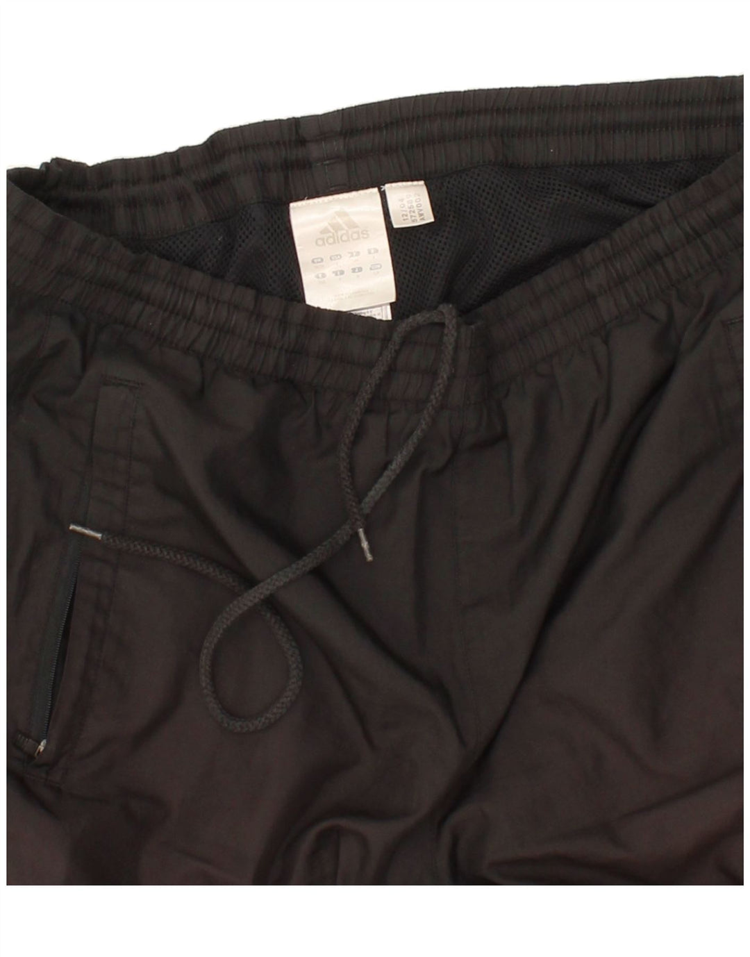 ADIDAS Mens Tracksuit Trousers UK 36/38 Small Black Polyester Vintage Adidas and Second-Hand Adidas from Messina Hembry 