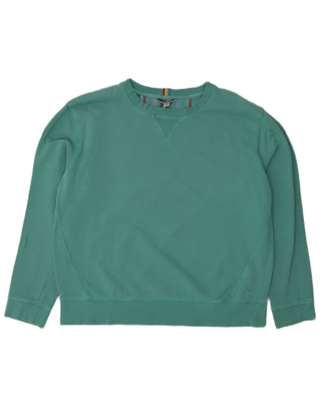 Joules Felpa oversize da donna Maglione UK 12 Cotone verde medio