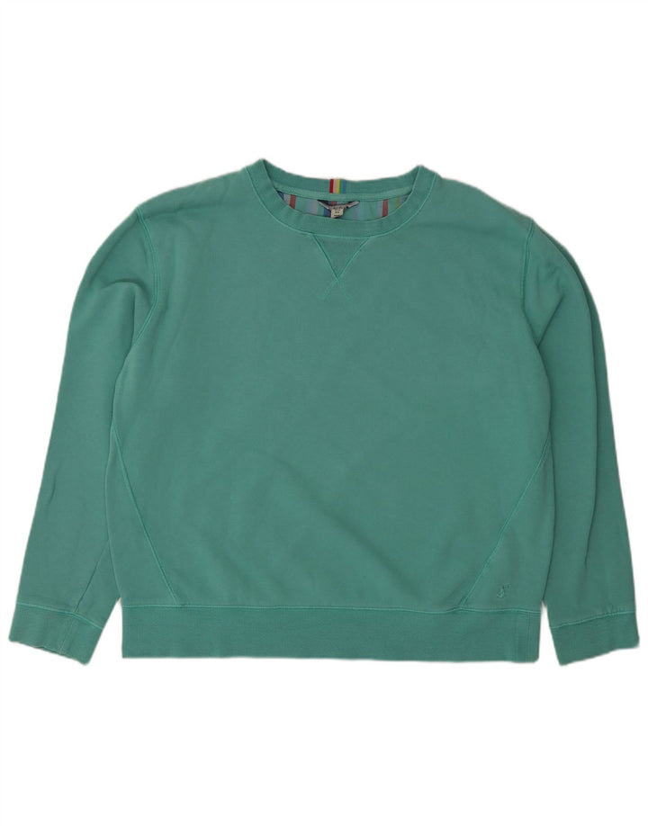 Joules Felpa oversize da donna Maglione UK 12 Cotone verde medio