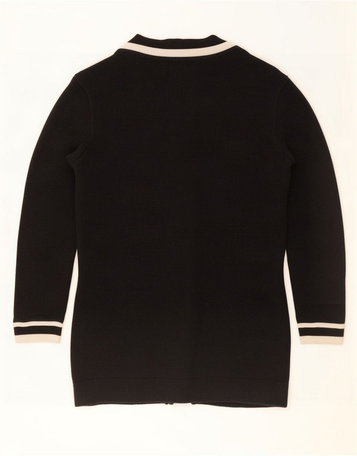 Maglione cardigan aperto da uomo Zara in cotone color block nero medio