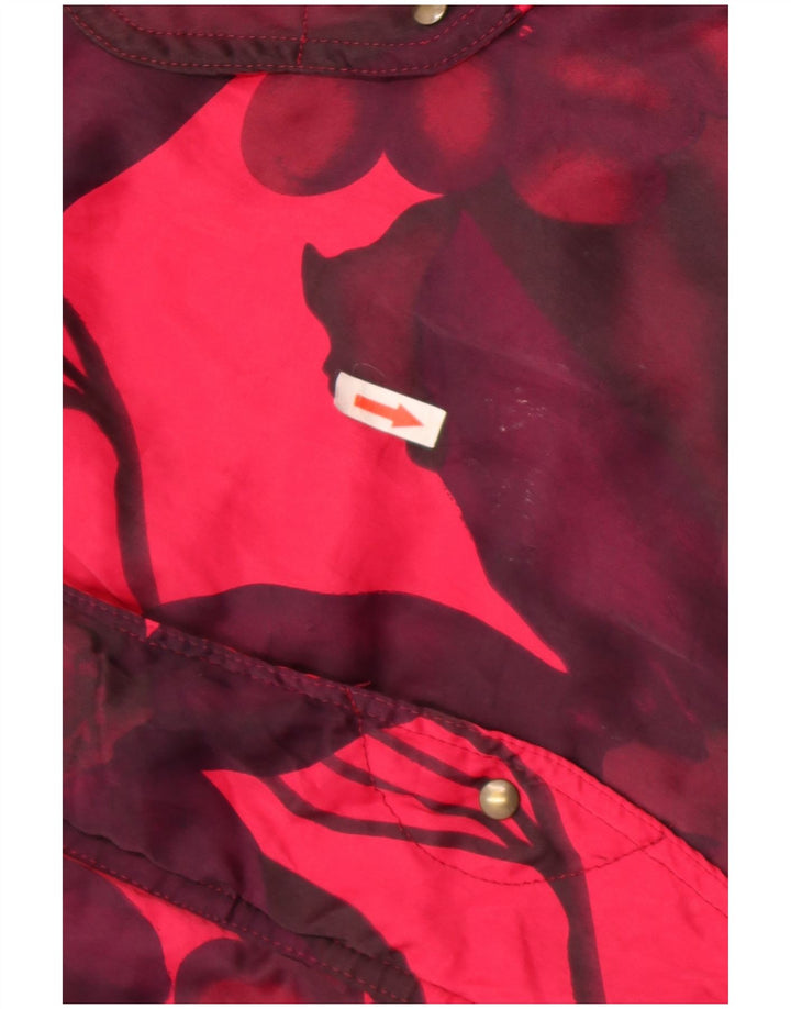 Giacca da sci oversize da donna Belfe & Belfe UK 16 Large Pink Floral Nylon