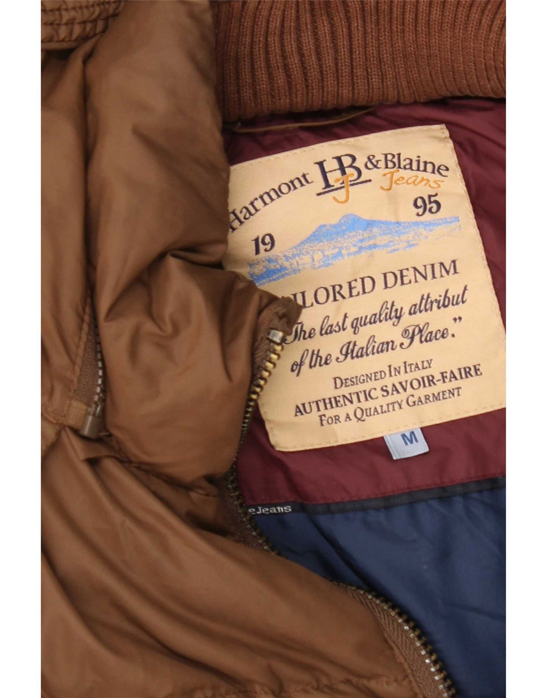 Giacca imbottita con cappuccio da uomo Harmont & Blaine UK 38 Marrone medio