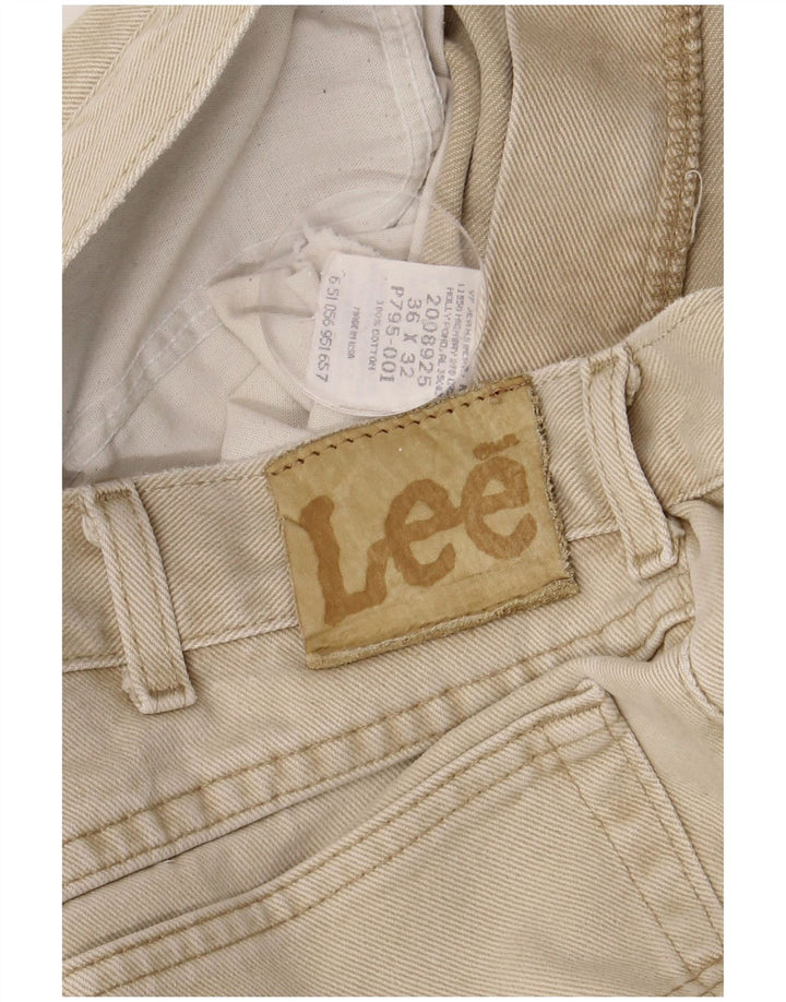 Jeans dritti da uomo Lee W36 L32 cotone beige