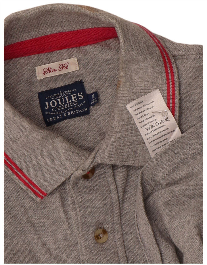 Polo Joules da uomo slim fit in cotone grigio medio