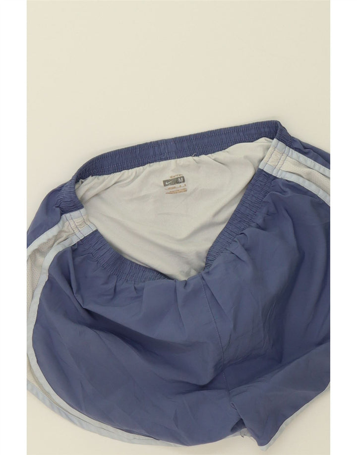 NIKE Womens Sport Shorts UK 12 Medium  Blue Colourblock Polyester Vintage Nike and Second-Hand Nike from Messina Hembry 