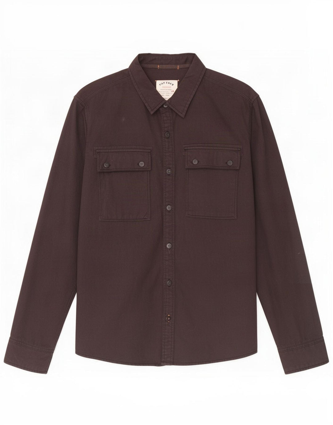 Camicia da uomo Fat Face Large in cotone nero