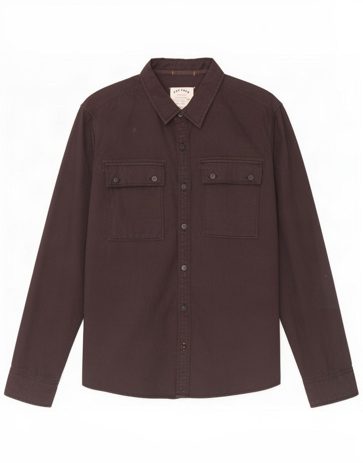Camicia da uomo Fat Face Large in cotone nero