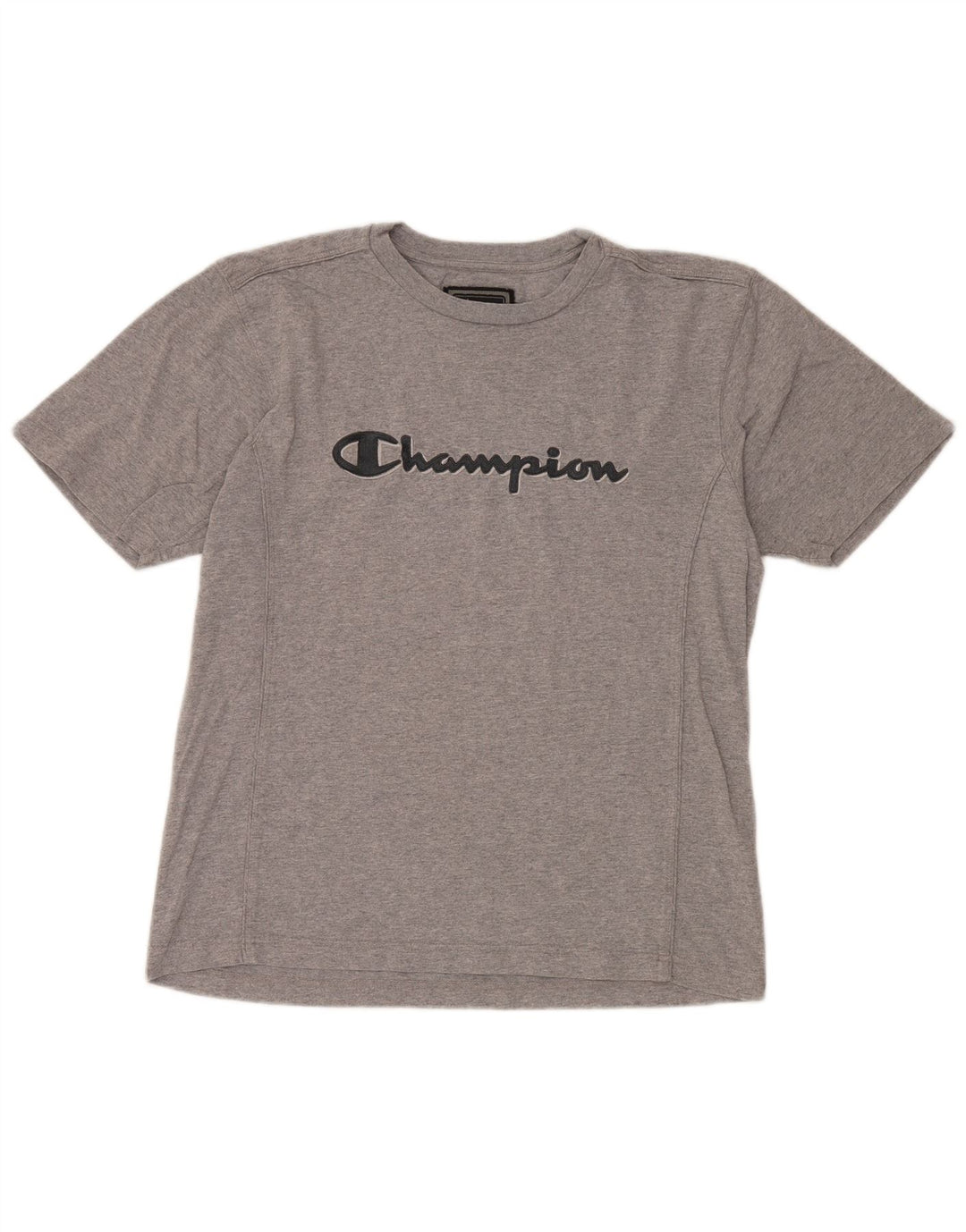 T-shirt grafica da uomo CHAMPION Top in cotone grigio medio