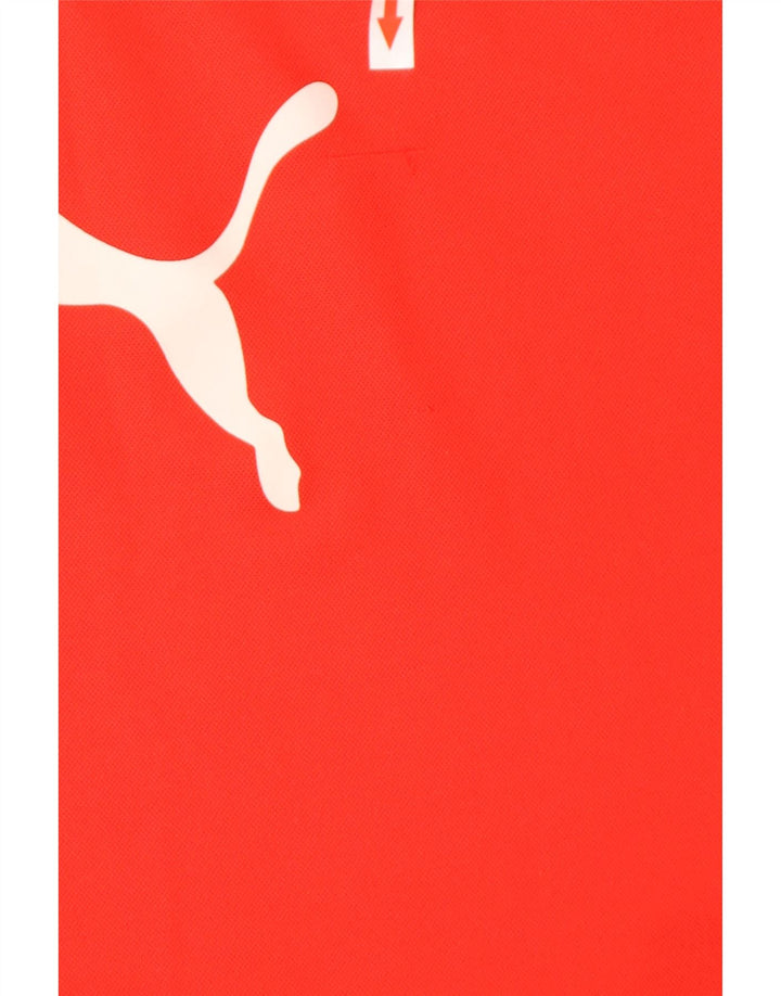 T-shirt grafica da uomo Puma Top rosso medio color block