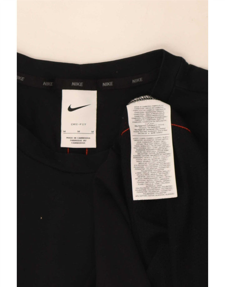 T-shirt grafica da uomo Nike Top in cotone color block medio nero