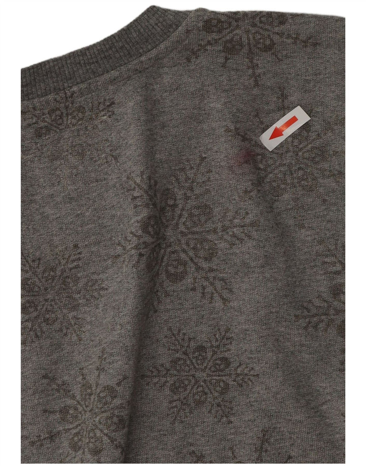 Felpa da uomo Vans in cotone floreale grigio medio