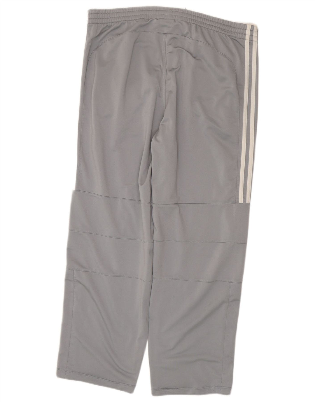 ADIDAS Mens Tracksuit Trousers Medium Grey Polyester Sports