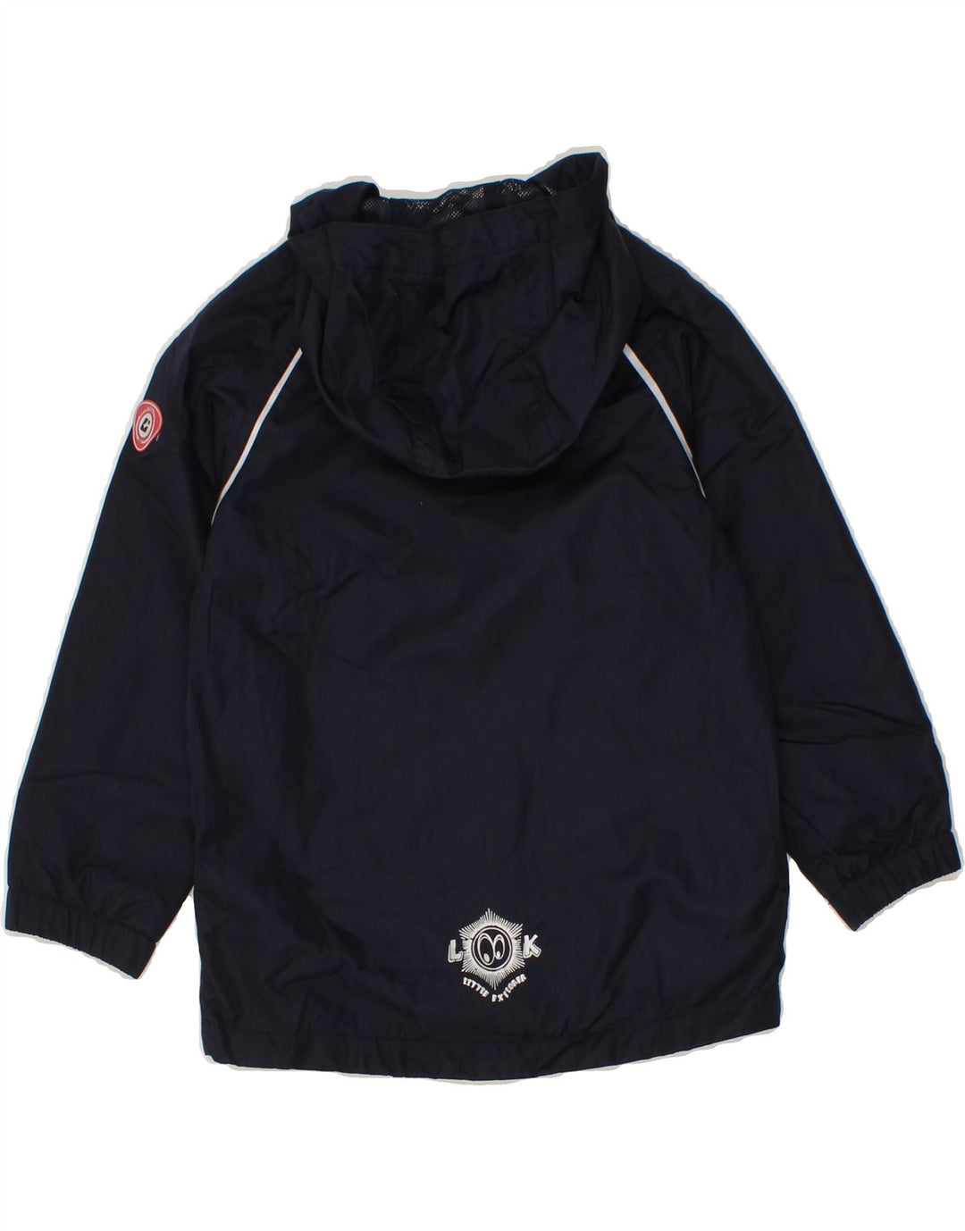 KILLTEC Boys Hooded Rain Jacket 5-6 Years Navy Blue Polyester Vintage Killtec and Second-Hand Killtec from Messina Hembry 