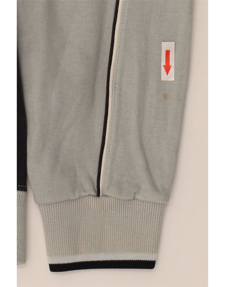 Giacca da tuta da uomo CHAMPION piccola in cotone color block grigio