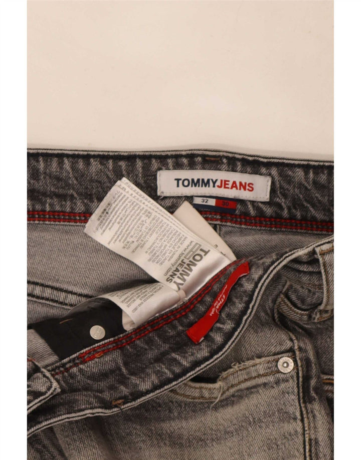 Jeans slim da uomo Tommy Hilfiger W32 L30 cotone grigio