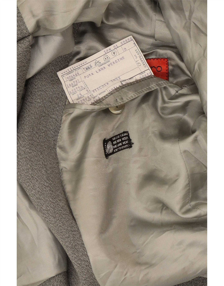 Giacca Blazer da Uomo a 2 Bottoni Ungaro IT 50 Large in Lana Grigia