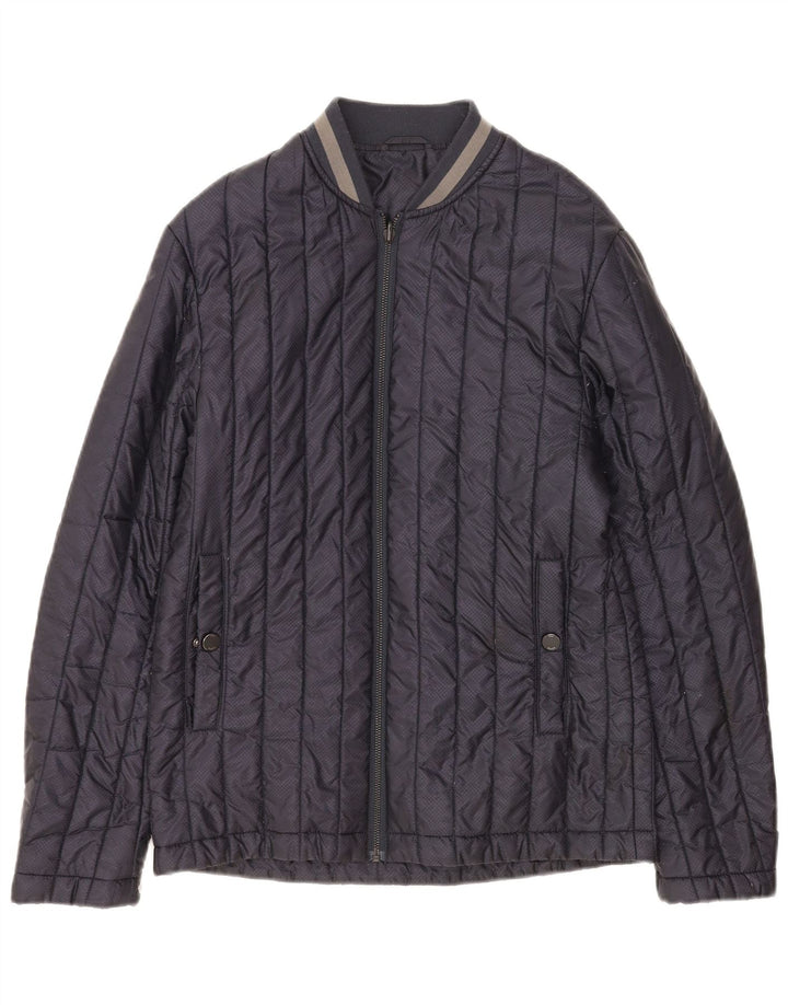 Giacca imbottita oversize da donna Ted Baker taglia 2 piccola blu navy