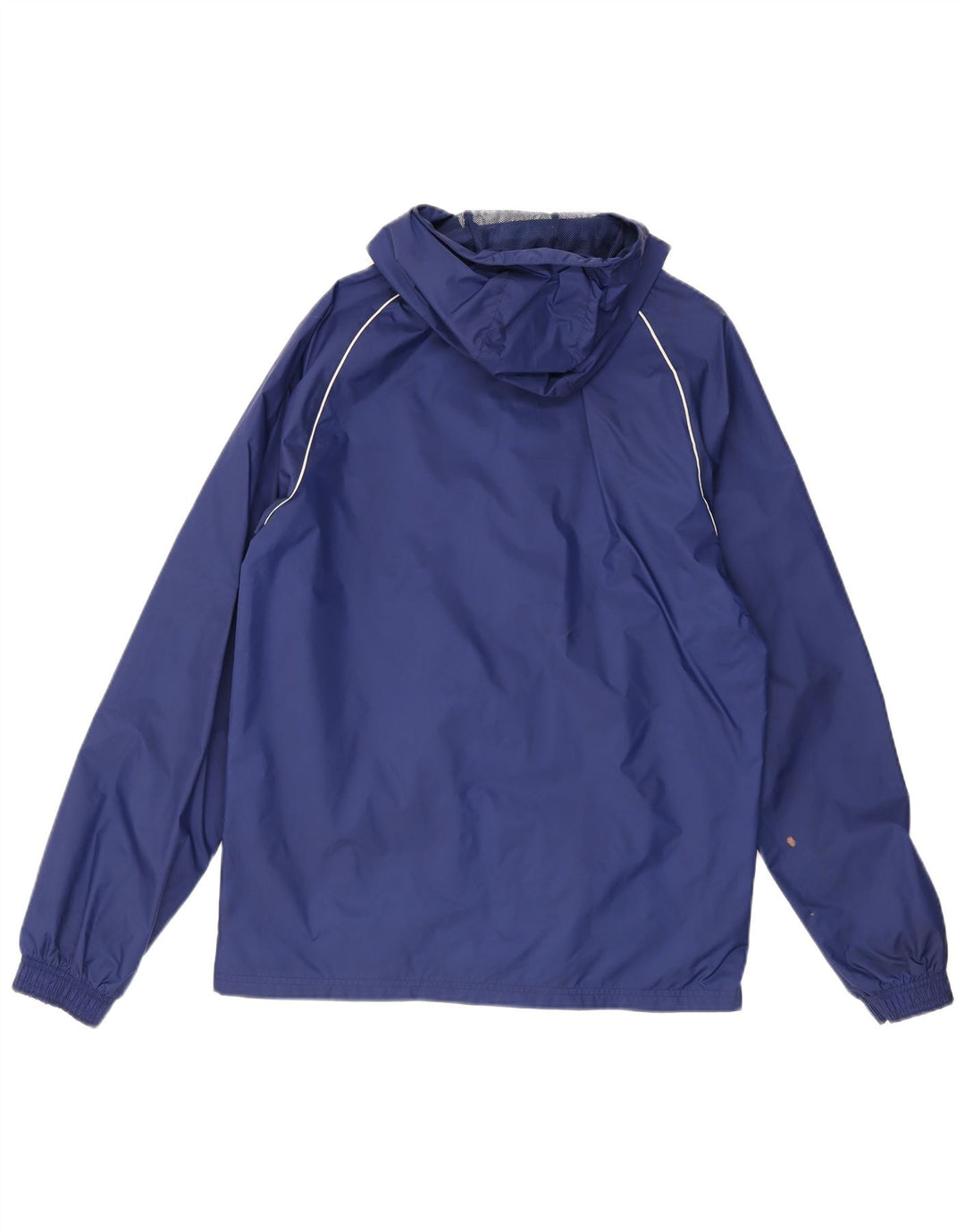 Giacca antipioggia con cappuccio grafico da uomo Adidas UK 36 Small nylon blu